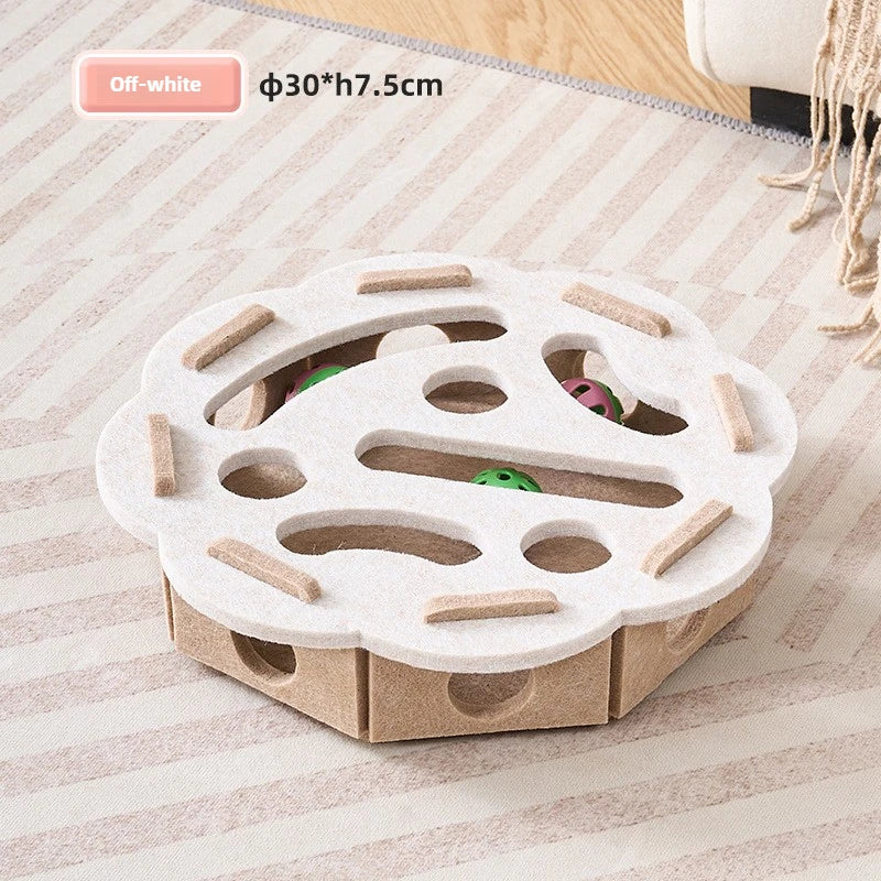 Cat toy bell balls Dig hole funny box felt maze hole Interactive Cats Game self-exciting tool kitten pet cat puzzle teasing cat