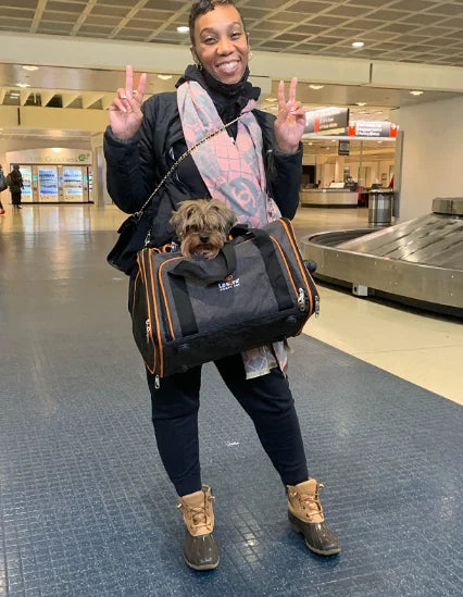 Large Reversible Expandable Cat and Dog Carrier - with fleece pad and pockets for cats/dogs up to 24 lbs Travel Pet Carrier