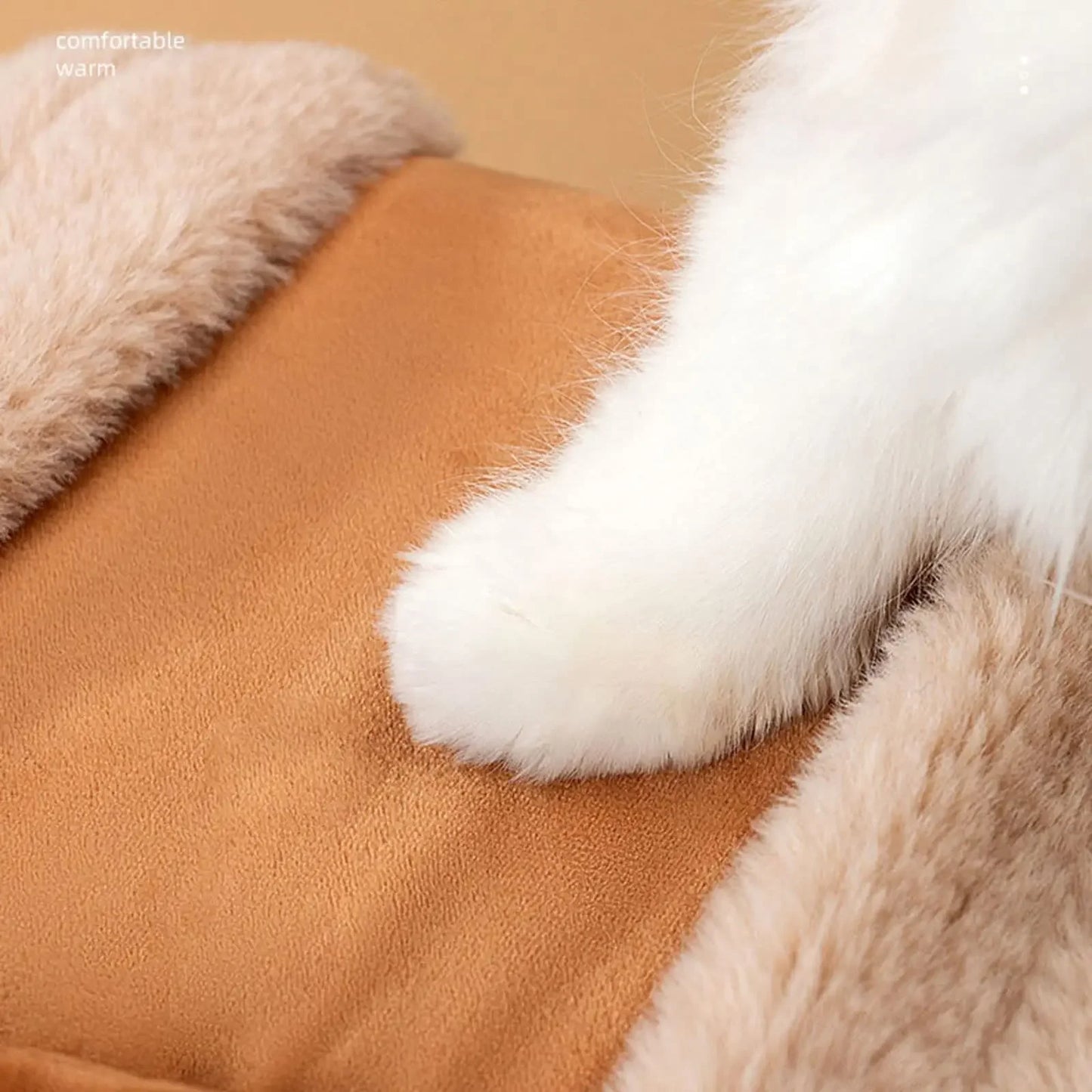 Winter Cat Backpack Pet Carrier Warm Soft Sherpa Travel Bubble Bag Leash Hole For Small Cats Warme Schräg Cross Haustier Tasche