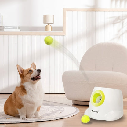 🐾 Interactive Automatic Dog Ball Launcher – Smart Tennis Ball Machine & Fetch Toy Dispenser 🎾