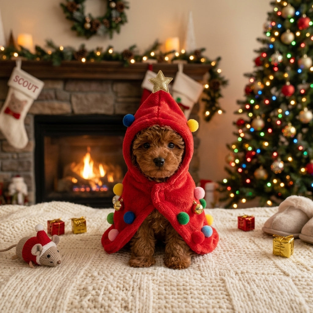 ✨ Pawfect Elite™ Christmas Tree Outfit for Dogs & Cats – Adorable Festive Pet Costume 🎄🐶🐱