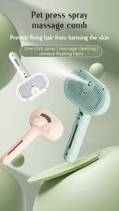 GroomBrush™  _ Premium All-in-One Pet Grooming & Mist Brush for Dogs & Cats ✨