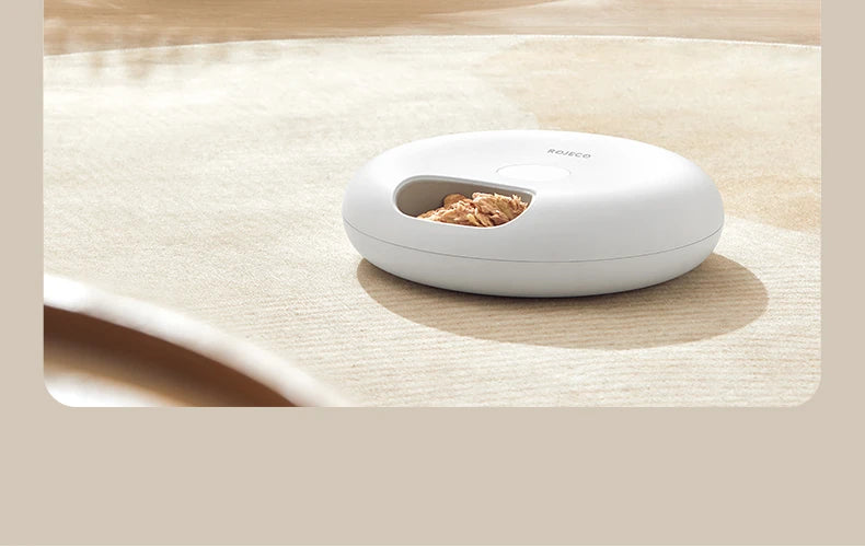 ROJECO 6 Meals Automatic Pet Feeder Smart Cat Food Dispenser For Wet & Dry Food Kibble Dispenser Accessories Auto Feeder For Cat