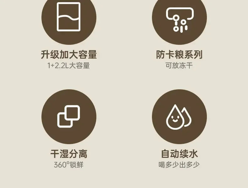 Cartoon cat feeding water feeder cat bowl cat and dog universal pet bowl water dispenser pet supplies spot