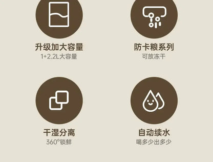 Cartoon cat feeding water feeder cat bowl cat and dog universal pet bowl water dispenser pet supplies spot