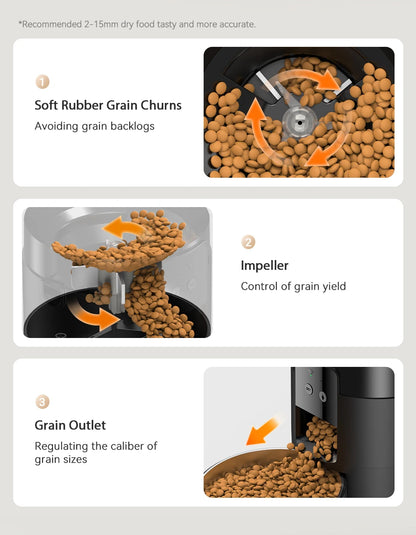 ROJECO Automatic Cat Feeder 2L Smart Pet Food Kibble Dispenser WiFi App Remote Control  Dog Feeder For Pet Cat Dog Accessories