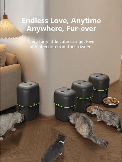 Automatic Cat Feeder Camera Pet Smart Cat Food Kibble Dispenser 2.4G/5GWiFi Tuya APP Control Auto Feeder For Cat Dog Accessories