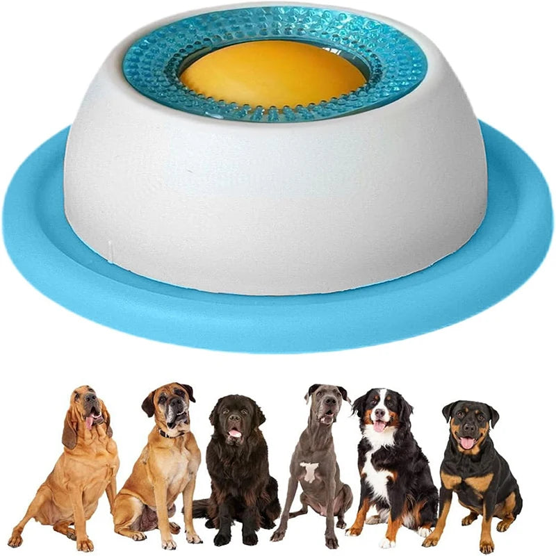 Pet Lick Mat Yogurt Licking Plate Anti-spill Slow Food Plate Feeder for Dogs Cats Promotes Dental Health Bite Resistant Toy