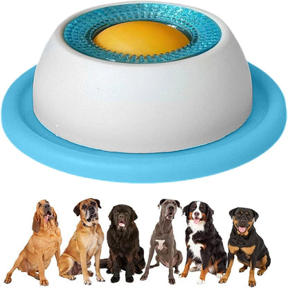 Pet Lick Mat Yogurt Licking Plate Anti-spill Slow Food Plate Feeder for Dogs Cats Promotes Dental Health Bite Resistant Toy