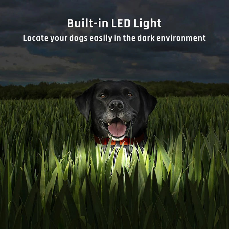 Electric Dog Training Collar 1000m Adjustable Pet Collar Remote Control Dog Device Anti Barking Device for 1/2/3 Dogs Trainer