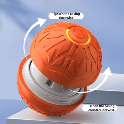 Smart Dog Toys Ball Electronic Interactive Cat Toy Pet Gravity Jump Ball USB Automatic Moving Bouncing for Small Medium Dogs