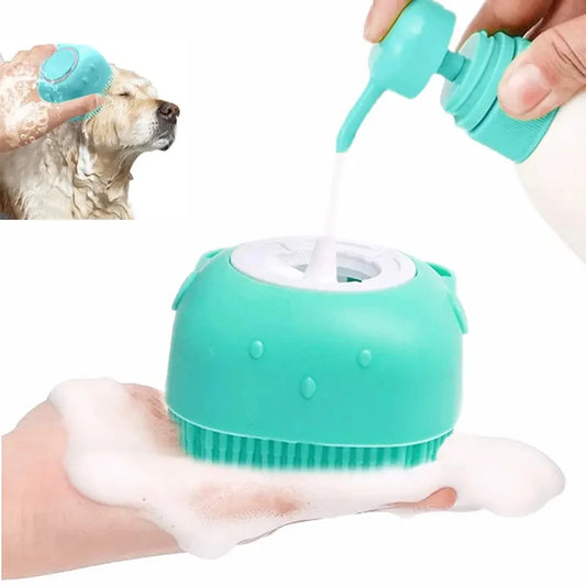 PawfectClean™ – 2-in-1 Dog Bath & Grooming Brush 🚿