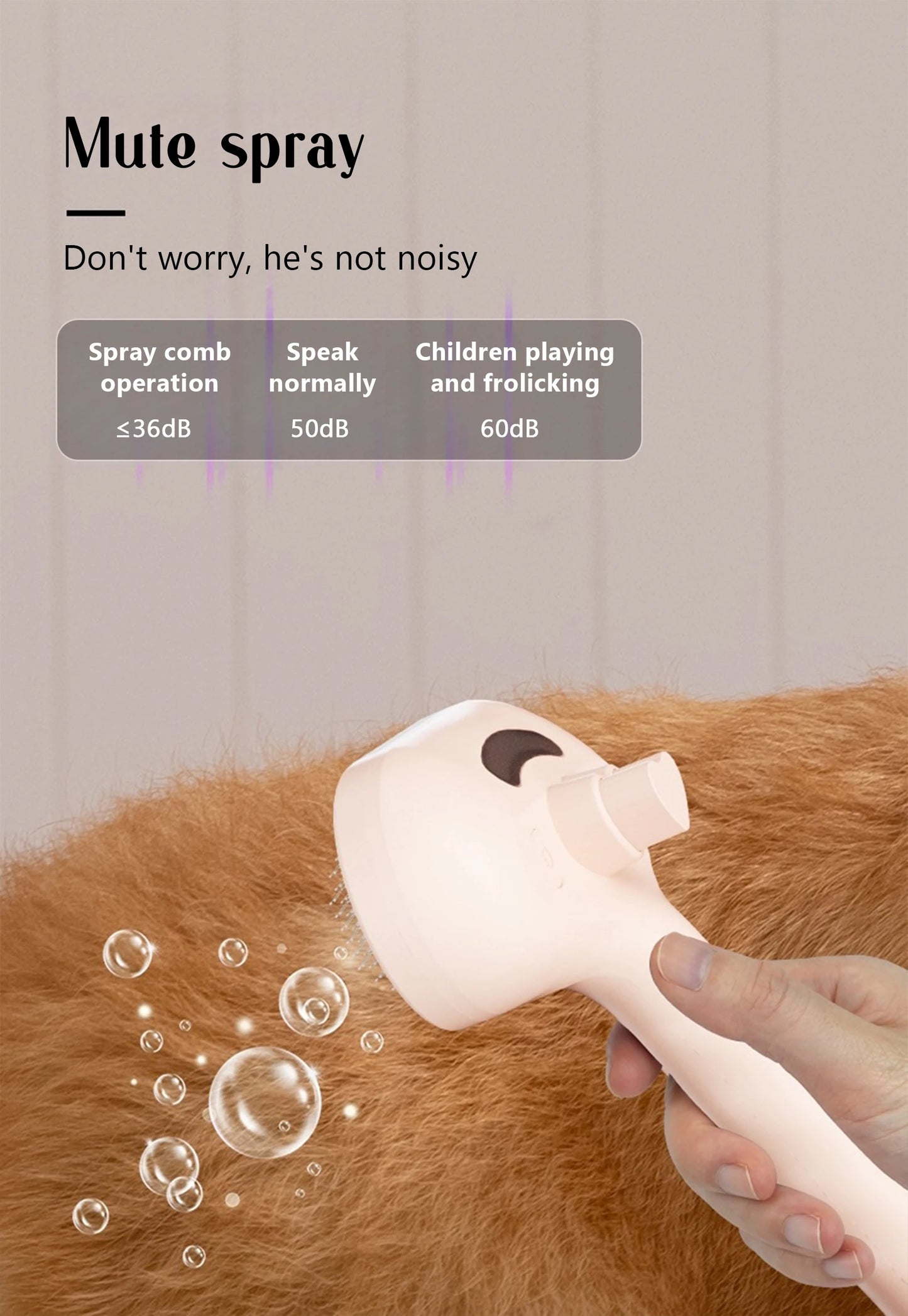 GroomBrush™  _ Premium All-in-One Pet Grooming & Mist Brush for Dogs & Cats ✨