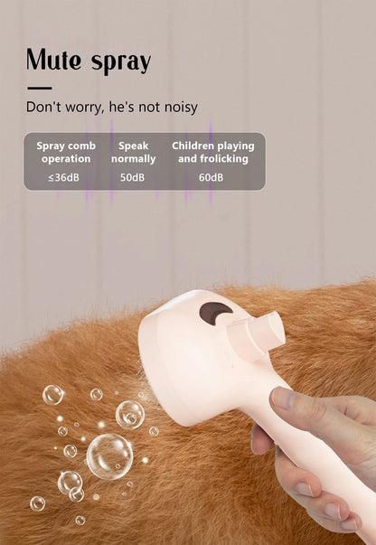 GroomBrush™  _ Premium All-in-One Pet Grooming & Mist Brush for Dogs & Cats ✨