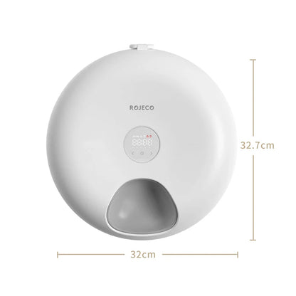 ROJECO 6 Meals Automatic Pet Feeder Smart Cat Food Dispenser For Wet & Dry Food Kibble Dispenser Accessories Auto Feeder For Cat