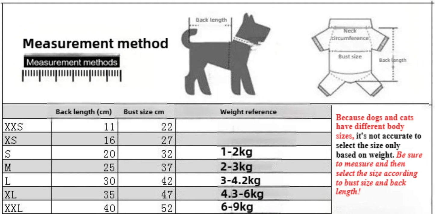 Warm Dogs Jumpsuit Spring Autumn Dog Coat for Small Dog Pet Hoodies Puppy Clothes Dog Jumpsuit Pet Four legged Hoodie