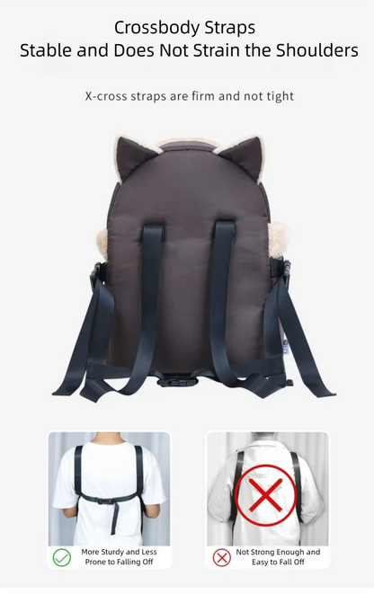 Portable Pet Chest Bag Front Shoulder Backpack For Cats Dogs Large Capacity Soft Breathable Carrier Outdoor Travel Hands Free