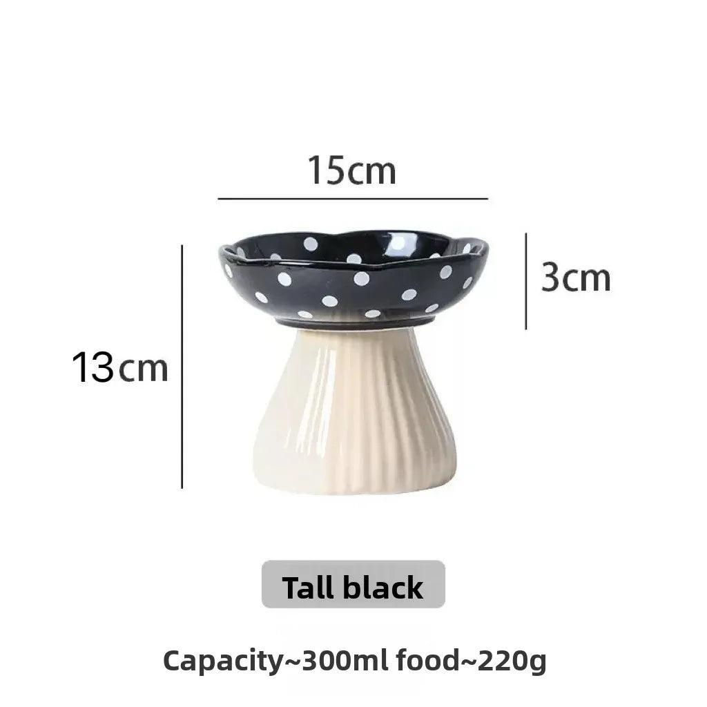 Elevated Pet Bowl with Bracket for Spill Proof Cat and Dog Bowl Tilted Cat and Dog Pet Food Water Tray