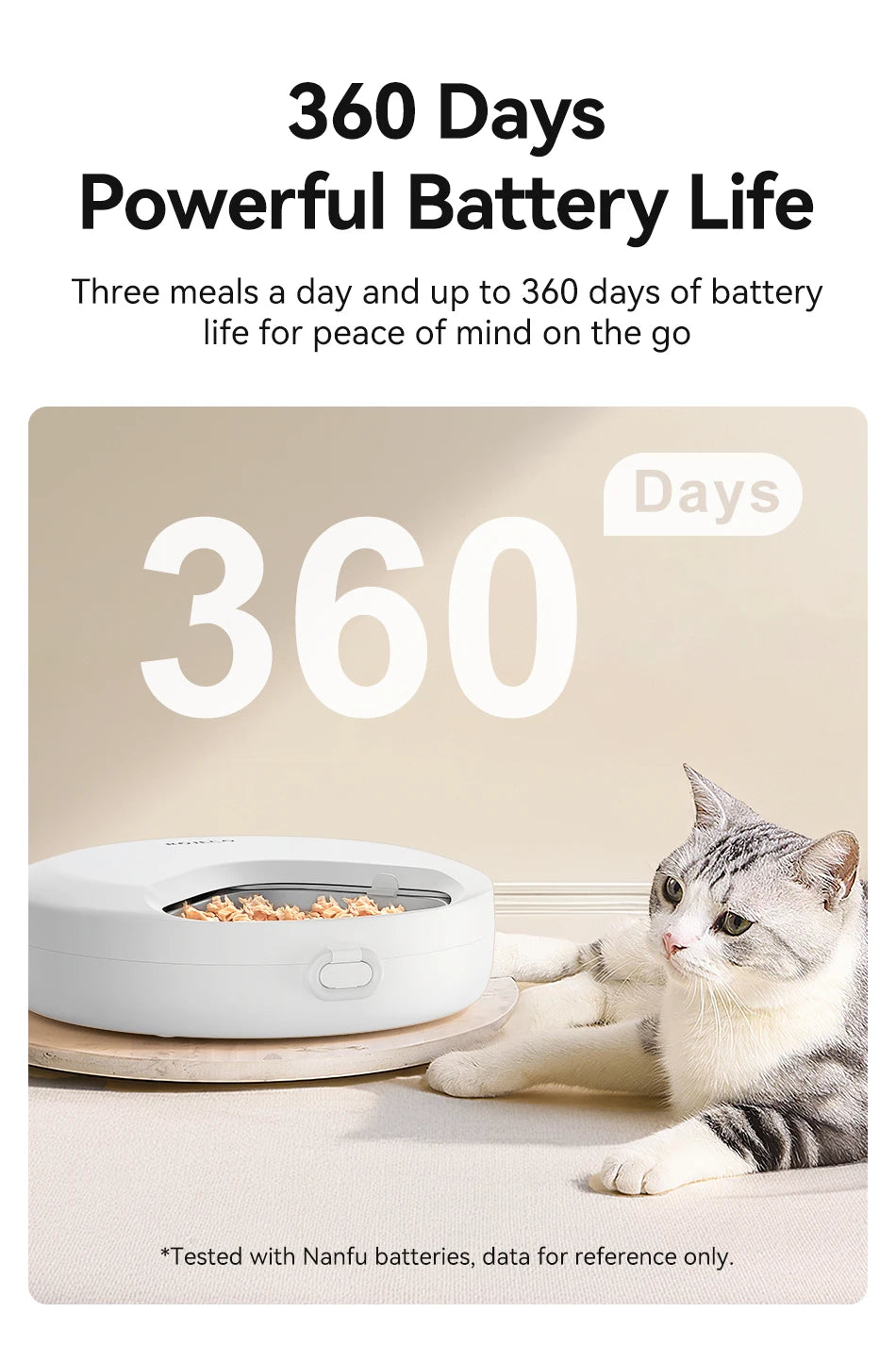ROJECO Automatic Pet Feeder 4 Meals For Wet Dry Food Feeding Wireless Smart Kibble Dispenser Cat Dog Multifunctional Cat Feeder