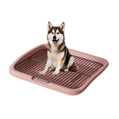 Large Pet Dog Toilet Medium and Large Dogs Toilet Training Equipment Stainless Steel Full Cleaning Anti-stepping Poop Collector