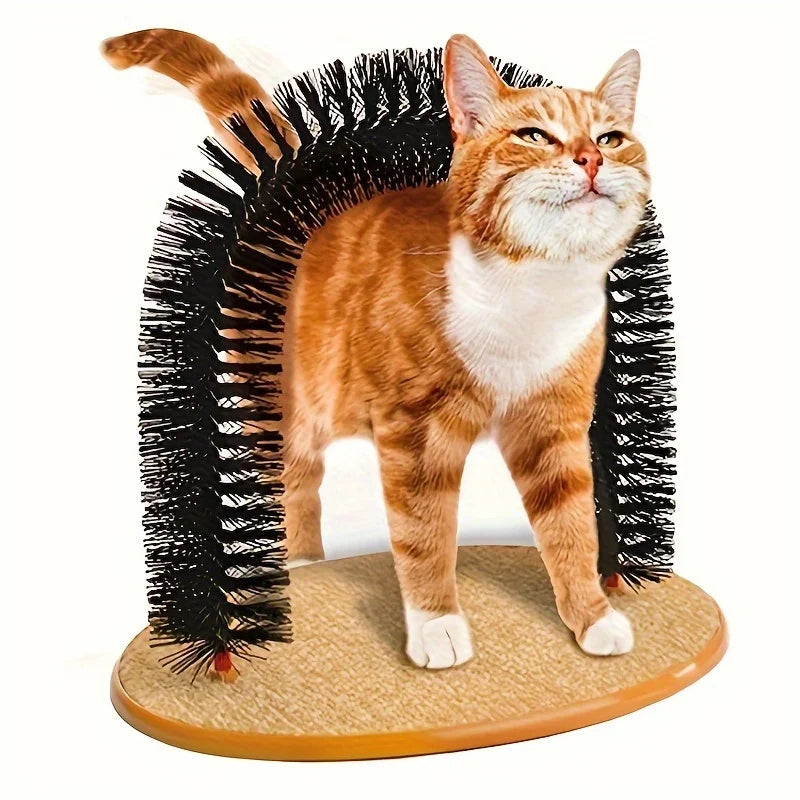 1pc Cat Grooming Massage Brush - Multi-functional Cat Comb Pet Toy For Cat Self-Grooming, Interactive Cat Playtime Supplies