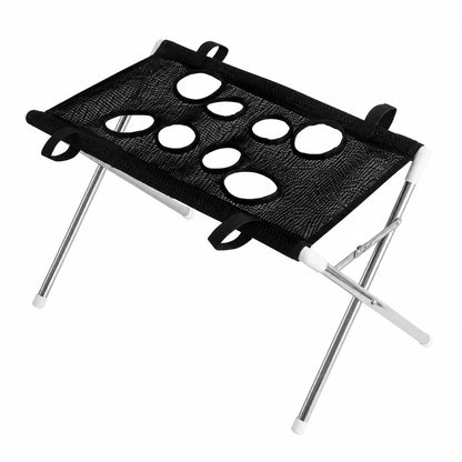 Foldable Pet Grooming Table 60cm Dog Cat Grooming Hammock Stand Multi Hole Mesh Nail Trimming Bathing Helper