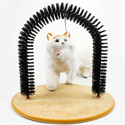 1pc Cat Grooming Massage Brush - Multi-functional Cat Comb Pet Toy For Cat Self-Grooming, Interactive Cat Playtime Supplies