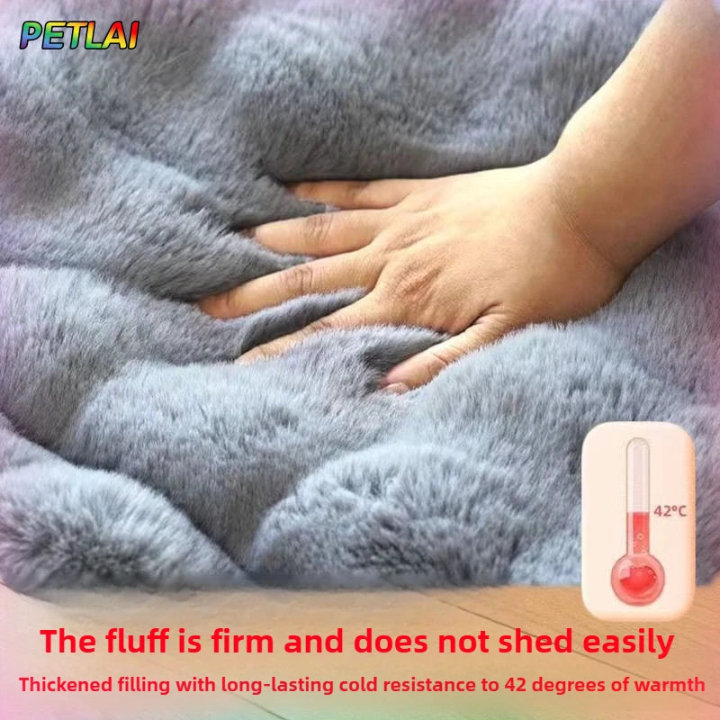 Dog Bed Mat Large Size Sleeping Pad for Winter Use Keep Warm Double-Sided Use Golden Retriever Stress-Relieving Sleeping Pad