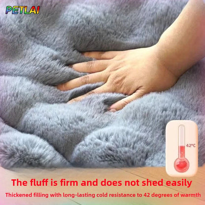 Dog Bed Mat Large Size Sleeping Pad for Winter Use Keep Warm Double-Sided Use Golden Retriever Stress-Relieving Sleeping Pad