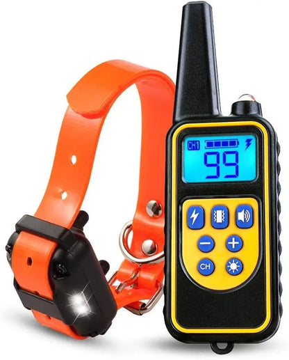 Electric Dog Training Collar 1000m Adjustable Pet Collar Remote Control Dog Device Anti Barking Device for 1/2/3 Dogs Trainer