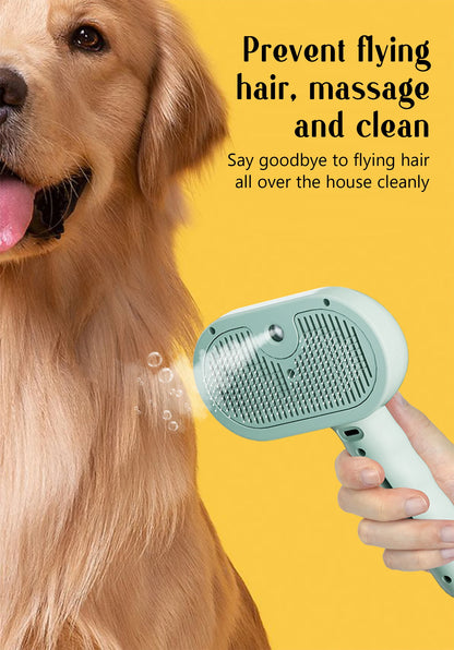GroomBrush™  _ Premium All-in-One Pet Grooming & Mist Brush for Dogs & Cats ✨
