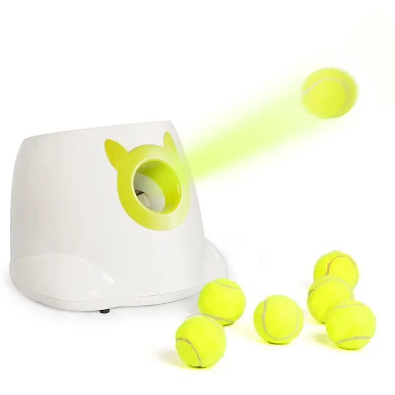🐾 Interactive Automatic Dog Ball Launcher – Smart Tennis Ball Machine & Fetch Toy Dispenser 🎾