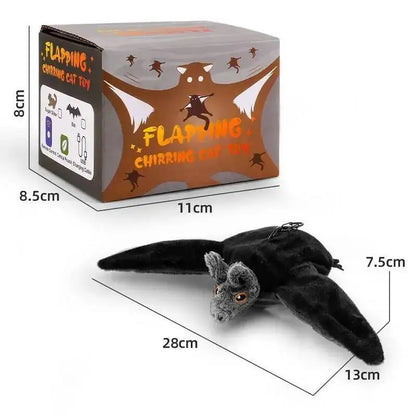 🎃🦇 Pawfect Elite® Halloween Bat Toy – Interactive Rechargeable Pet Toy with Flapping Wings & Catnip 🐾