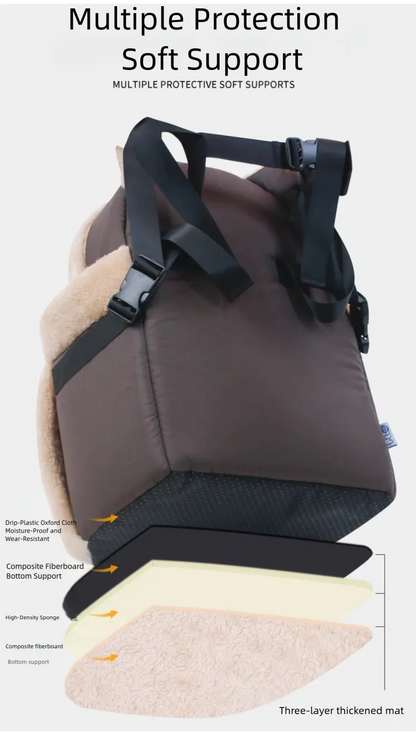 Portable Pet Chest Bag Front Shoulder Backpack For Cats Dogs Large Capacity Soft Breathable Carrier Outdoor Travel Hands Free