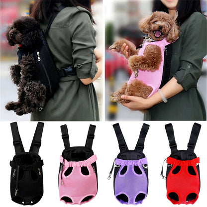 Pet Dog Carrier Backpack Portable Travel Pet Dog Carrier Backpack Mesh Carrier Front Bag for Small Dog Cats Outdoor Travel