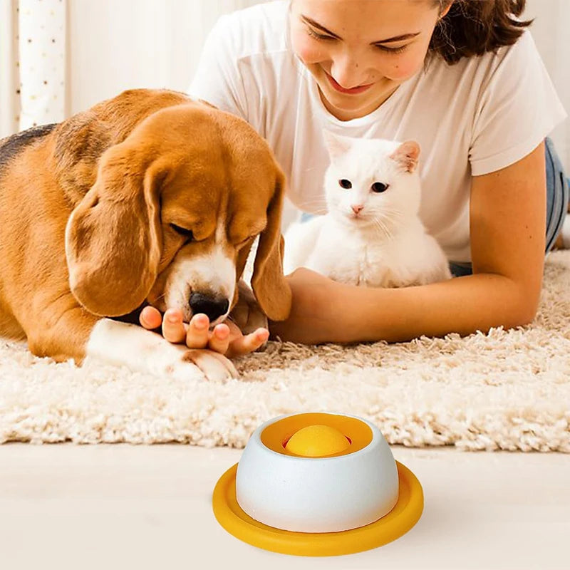 Dental Health Lick Mat Slow Feeder Food Dispenser For Puppy Training Mental Enrichment Toys For Pet Dog Cat With Non-Slip Base