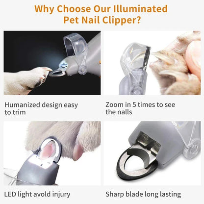 Pawfect Elite LED Nail Clipper Set – Pet Claw Trimmer for Dogs & Cats