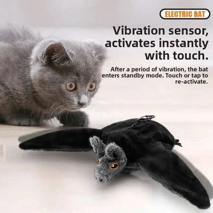 🎃🦇 Pawfect Elite® Halloween Bat Toy – Interactive Rechargeable Pet Toy with Flapping Wings & Catnip 🐾