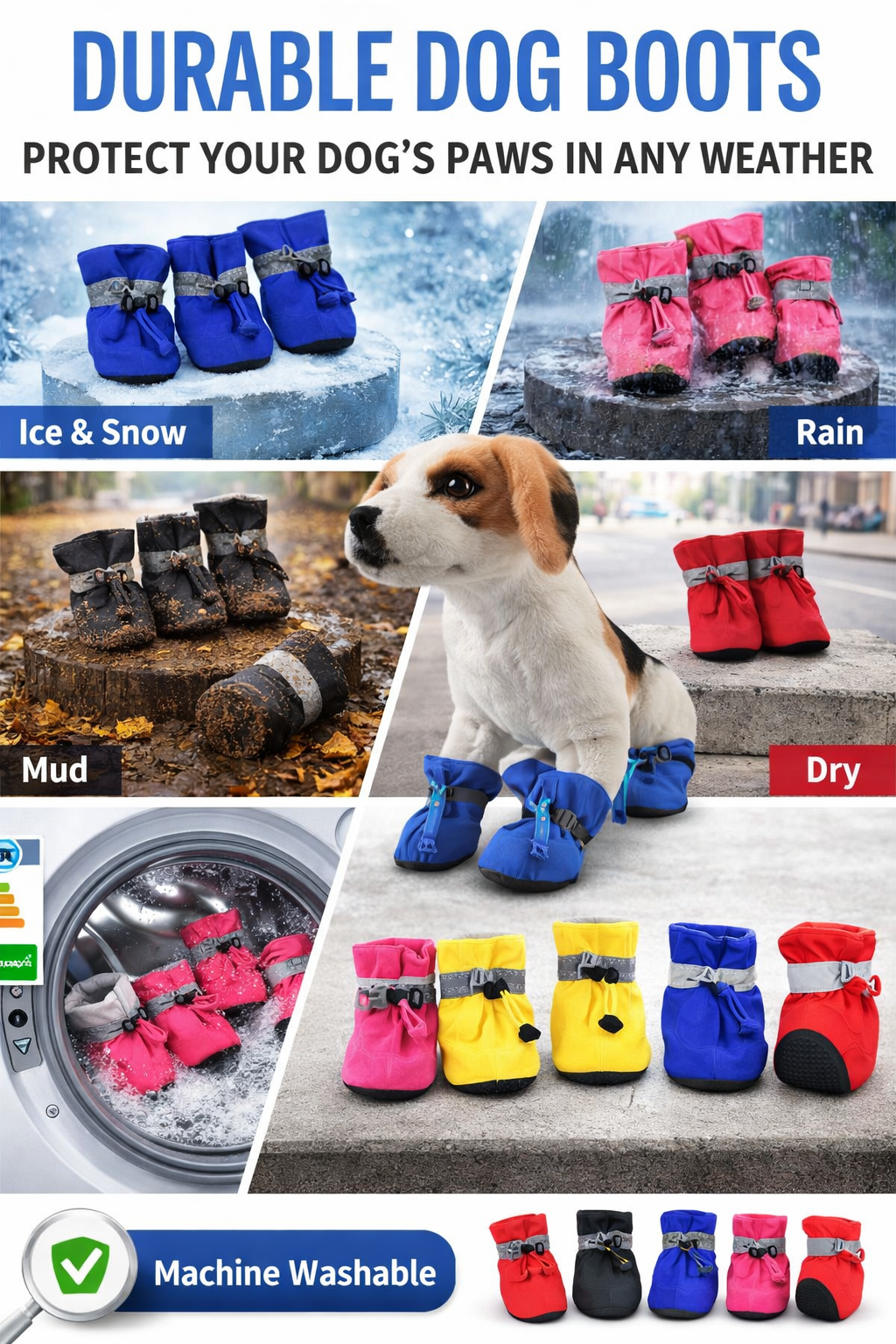 Pawfect Elite™ Signature All-Weather Boots The Ultimate in Paw Protection & Comfort 👑